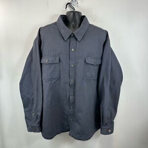 Duluth Trading Company Hanger Bender Fire Hose Fleece Lined Shirt Jacket